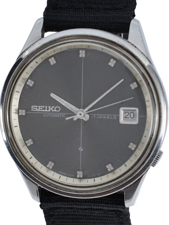 Fully Original 1968 Seiko 37mm Men\'s Sealion M55 Black Dial Watch Ref: 6105-8090 main image 9